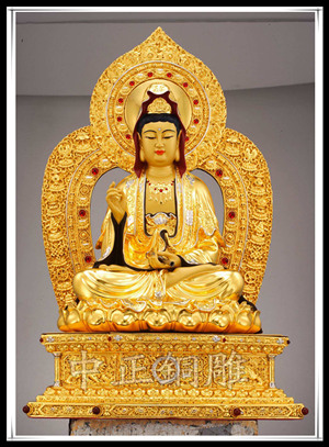 大型銅觀音像