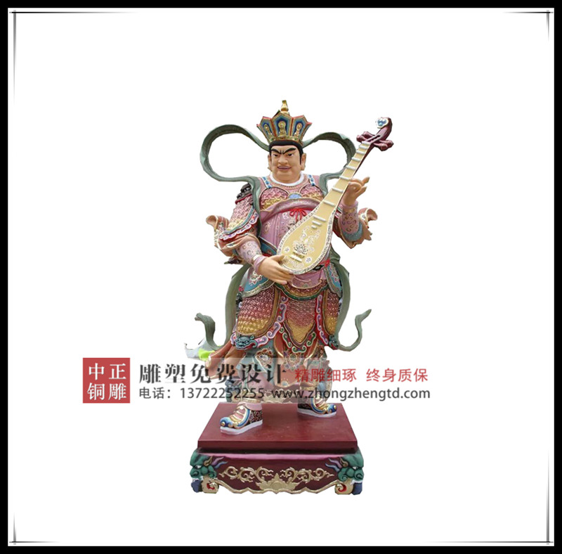 銅四大天王雕塑