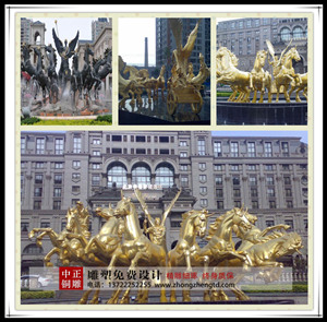 阿波羅戰(zhàn)車(chē)銅雕