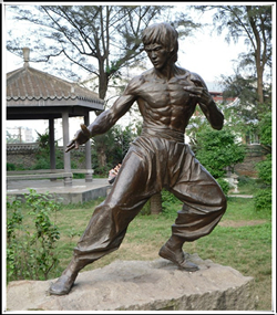 李小龍銅雕塑|李小龍生活的藝術(shù)家