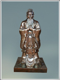 孔子銅像傳承孔子文化