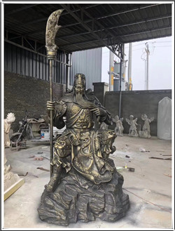 鑄銅關(guān)公坐像