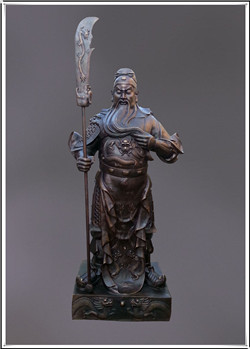 立刀關(guān)公銅雕塑