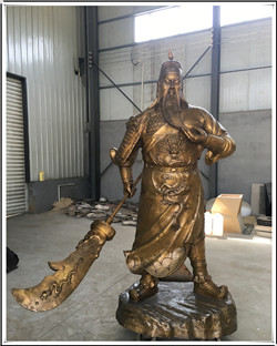 提刀關(guān)公銅像