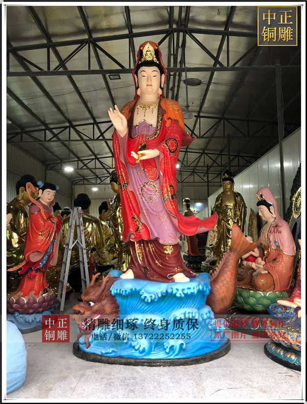 龍頭觀音菩薩|鑄銅龍頭觀音雕塑