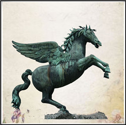 動物雕塑銅馬