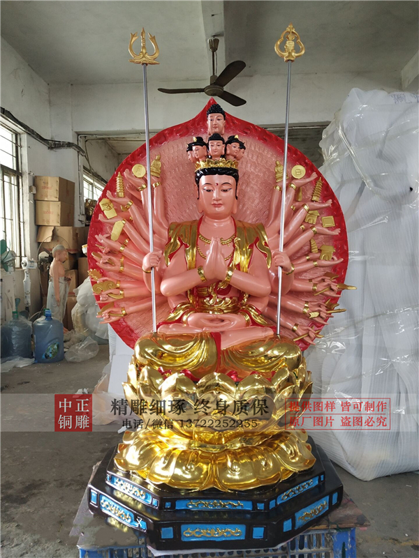 千手觀音雕塑圖片