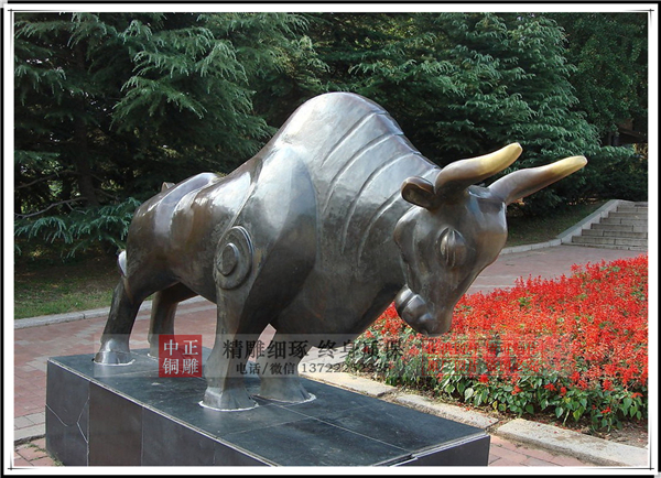 公司銅牛雕塑