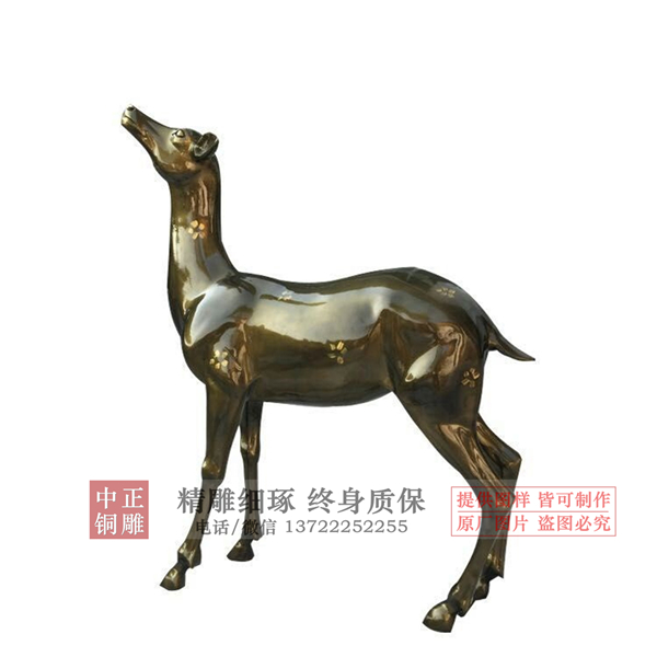招財(cái)福鹿雕塑