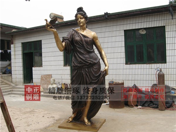 女神銅雕塑
