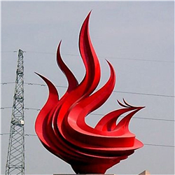 廣場(chǎng)火炬銅雕