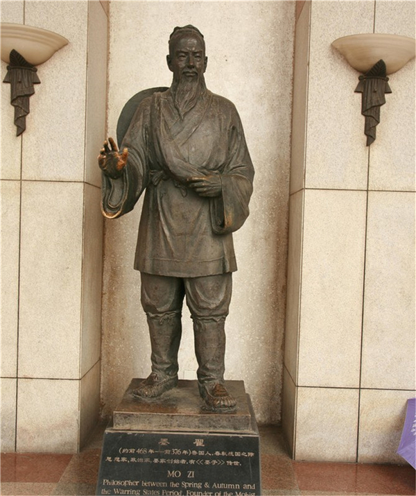 墨子銅雕塑