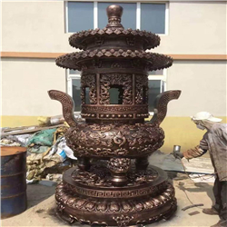 二層長(zhǎng)方香爐