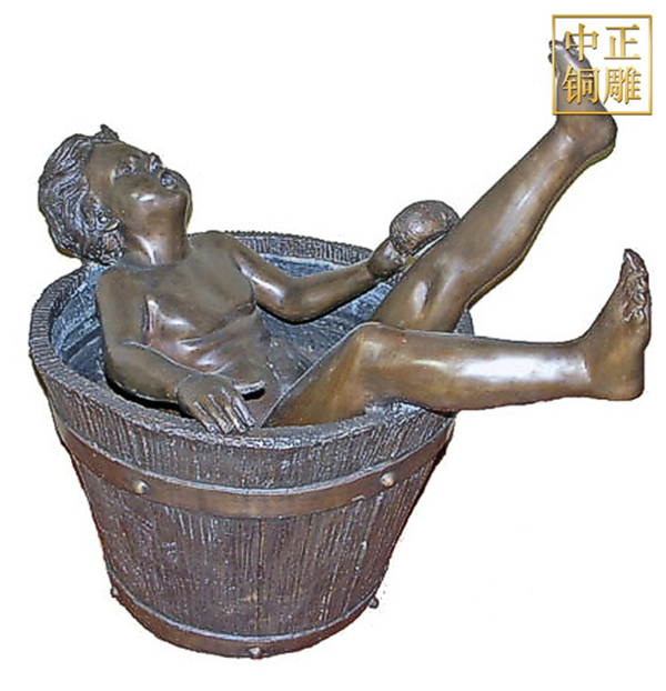小孩洗澡銅像價(jià)格