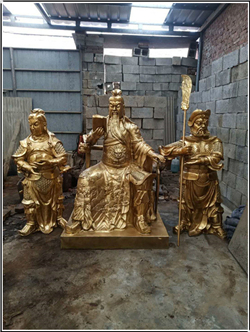 鑄銅關(guān)公坐像