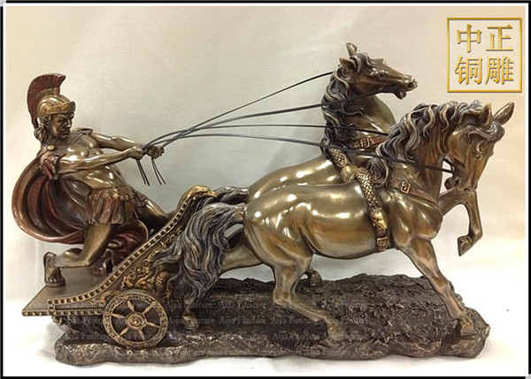 阿波羅戰(zhàn)車銅雕擺件