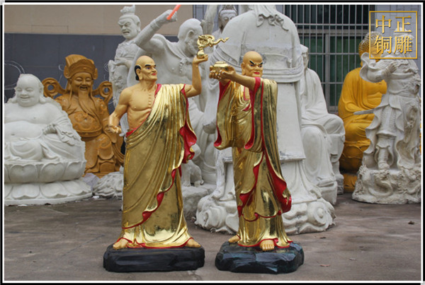 十八羅漢銅像