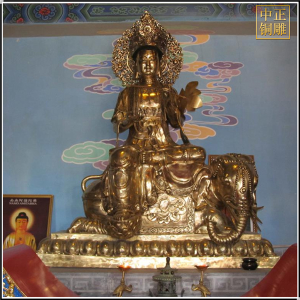 文殊普賢佛像雕塑