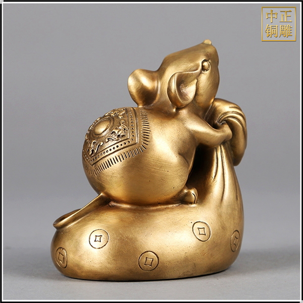 摟錢(qián)袋銅老鼠