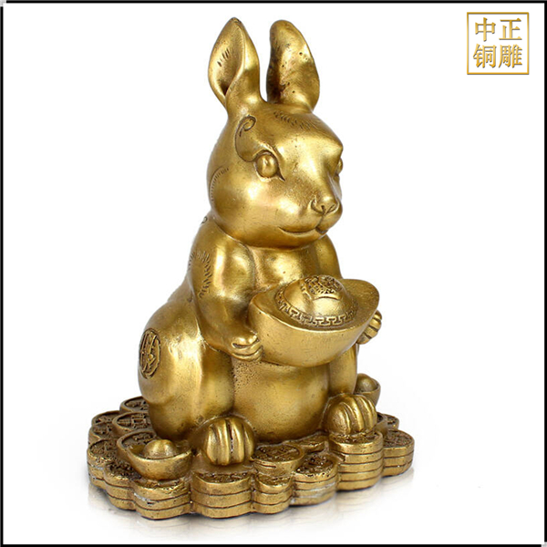 生肖銅兔子擺件.jpg 生肖銅兔子擺件.jpg
