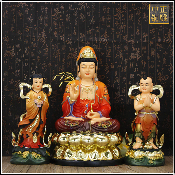 彩繪善財(cái)童子像