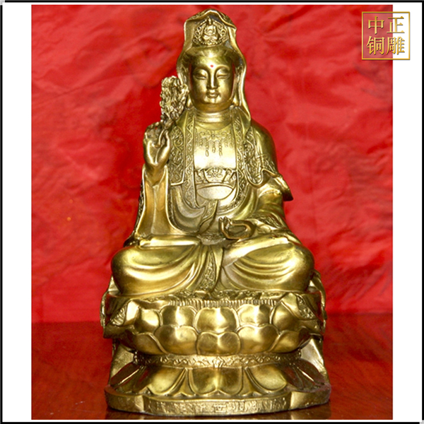 銅制觀音工藝品