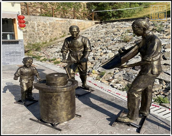 磨豆子人物銅雕塑