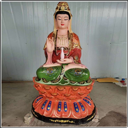 彩繪銅觀音菩薩像