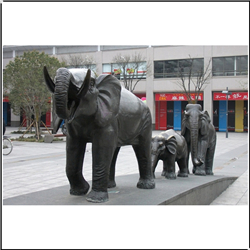 吉祥如意銅大象雕塑