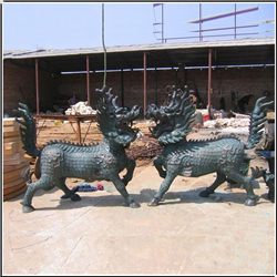 招財(cái)純銅麒麟定制