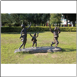 放風(fēng)箏園林雕塑