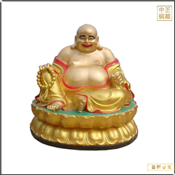 2米大肚彌勒佛銅像定做