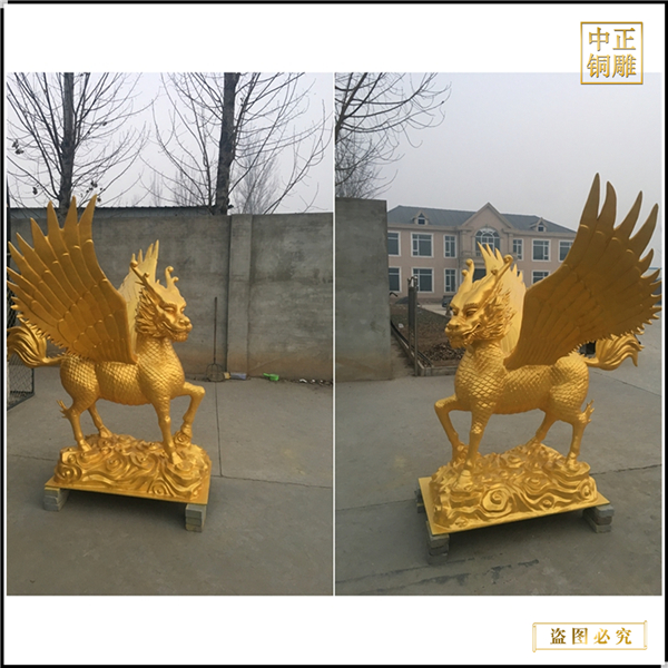 銅麒麟雕塑圖片價(jià)格