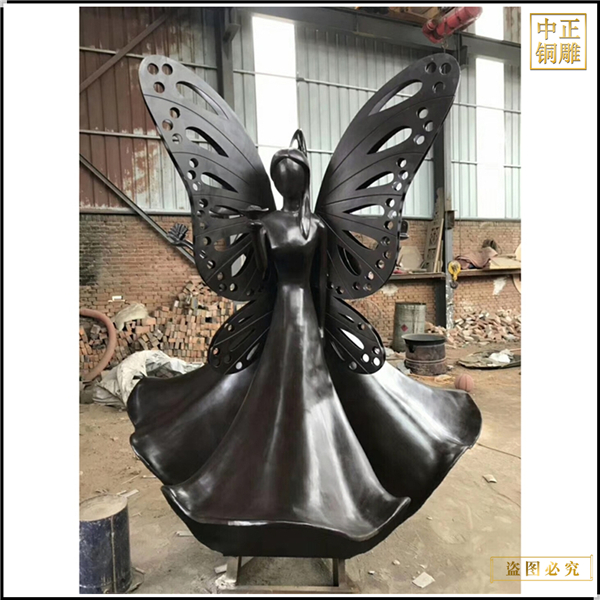 園林景觀抽象人物雕塑