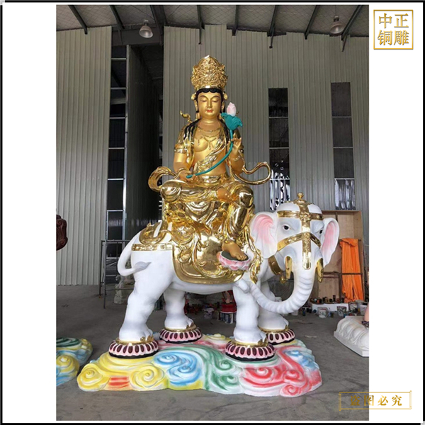 批發(fā)文殊普賢菩薩純銅佛像