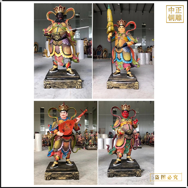 寺廟鑄銅四大天王佛像鑄造廠