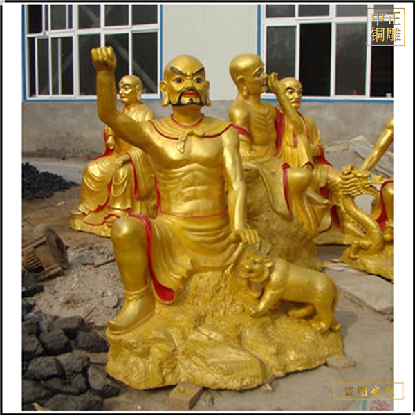 銅雕十八羅漢廠家