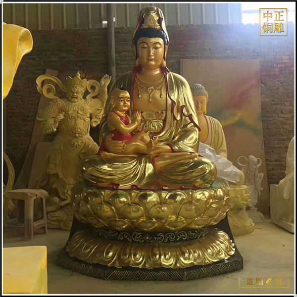 大型送子觀音銅像