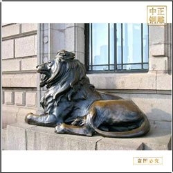 制作門(mén)口銅獅子