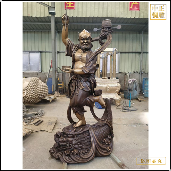 大型魁星點(diǎn)斗銅像鑄造