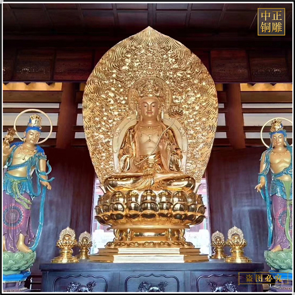 寺廟大型銅佛像