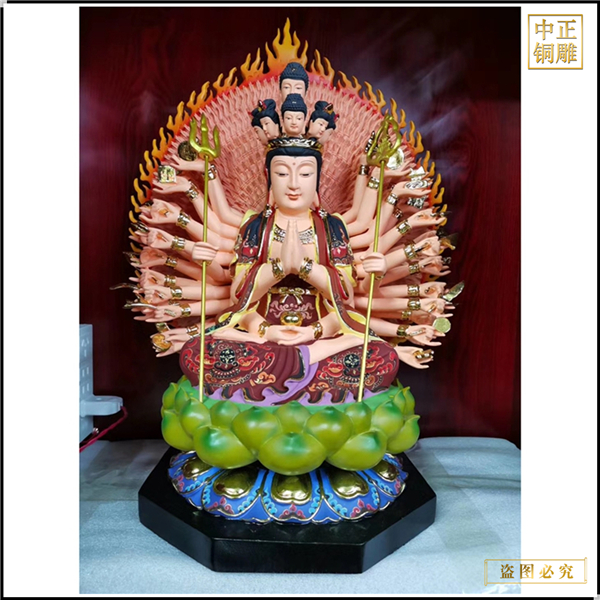 廠家批發(fā)千手觀音鑄銅佛像