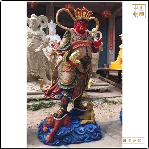 天王殿兩側(cè)護法四大天王神像