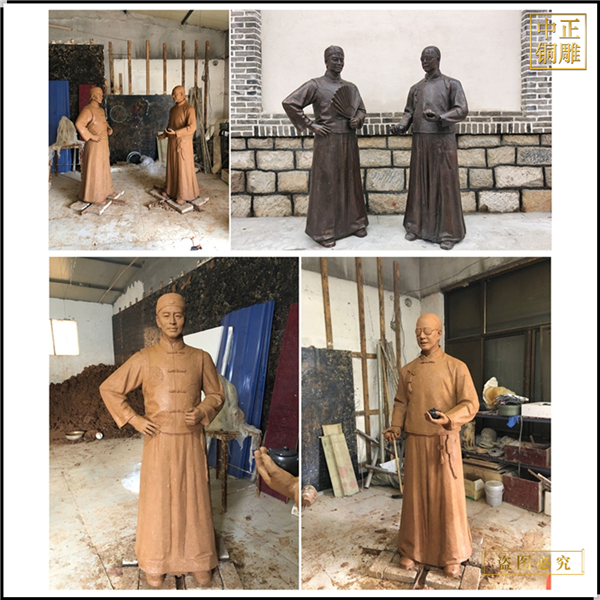 古代人物銅雕塑鑄造