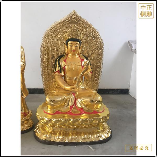 供應(yīng)寺廟西方三圣佛像擺件