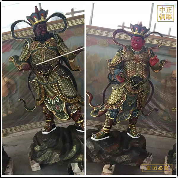 廠家批發(fā)銅雕四大天王佛像