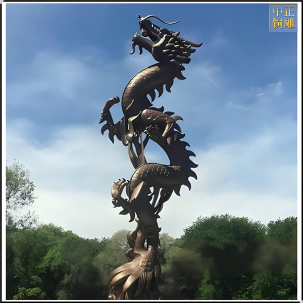 大型廣場(chǎng)景觀銅龍雕塑