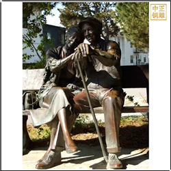 夫婦景觀(guān)人物雕塑